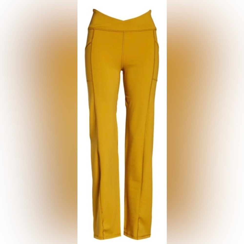 NEW FREE PEOPLE- Athletic Straight Leg Pants with Side Pocket - Picture 5 of 10
